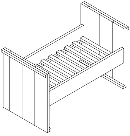 kinderbed bouwtekening downloaden