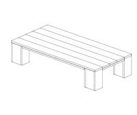 tuintafel bouwtekening